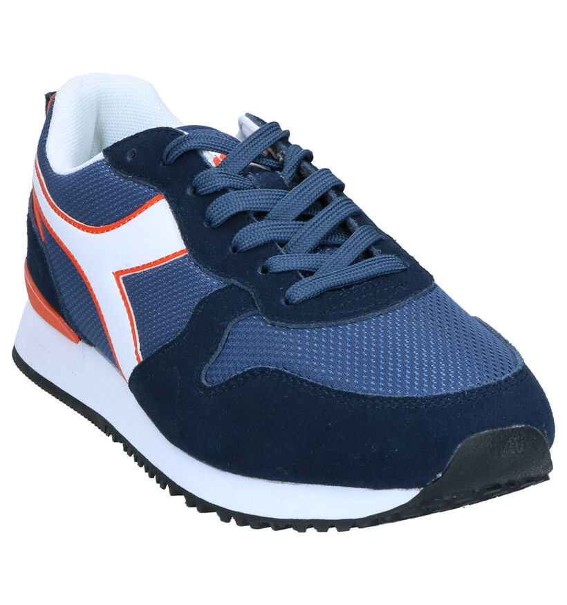 Diadora Olympia Baskets en Bleu en daim (267975)