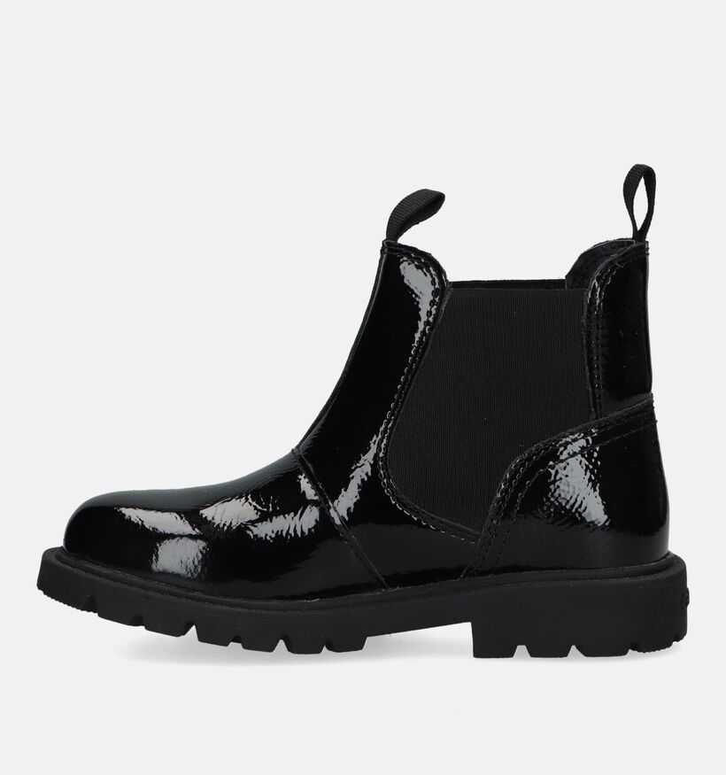 Geox Shaylax Zwarte Chelsea Boots voor meisjes (328510) - geschikt voor steunzolen