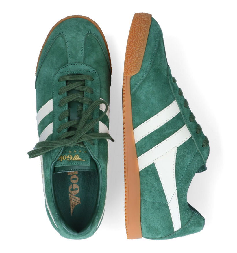 Gola Harrier Baskets en Bleu en daim (325099)