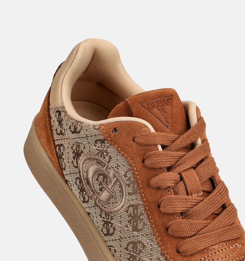 Guess Jacek Baskets en Cognac pour femmes (375741) - pour semelles orthop&eacute;diques