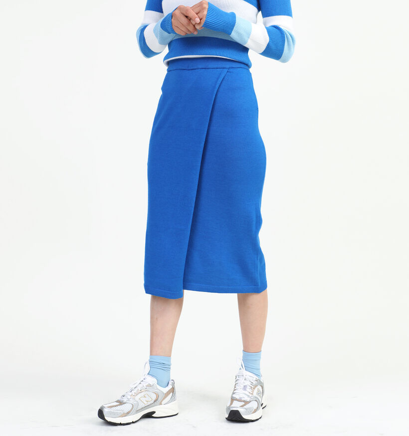 Vila Comfy Jupe tricoté en Bleu pour femmes (328909)