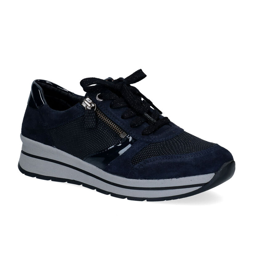 Solemade Ruby 58 Blauwe veterschoenen in leer (297362)
