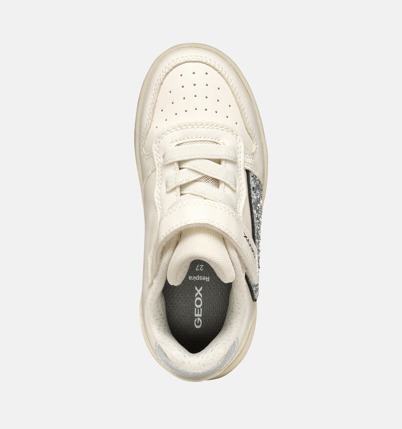 Geox Washiba Ecru Sneakers voor meisjes (356421) - geschikt voor steunzolen