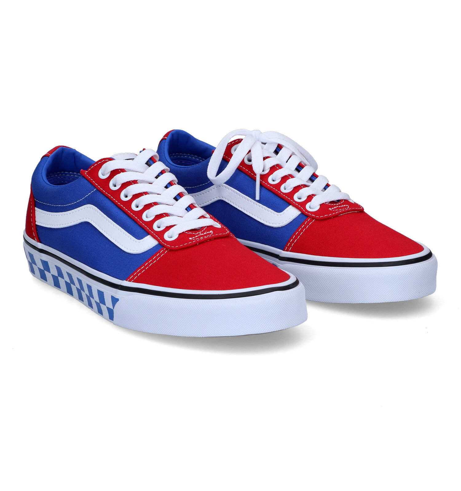 Vans blanche ligne rouge top