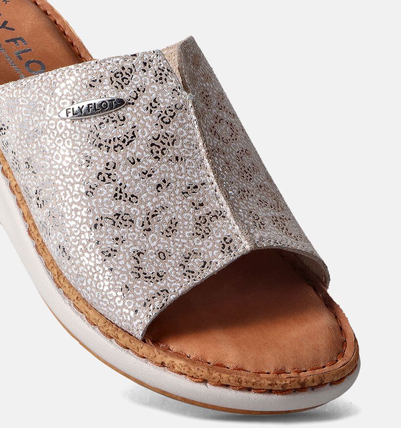 Fly Flot Nu-pieds compensées en Beige pour femmes (357737)