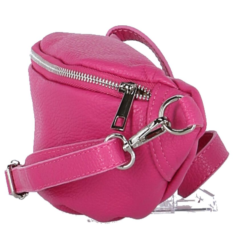 Dolce C. Sac banane en Rose fuchsia en cuir (235011)