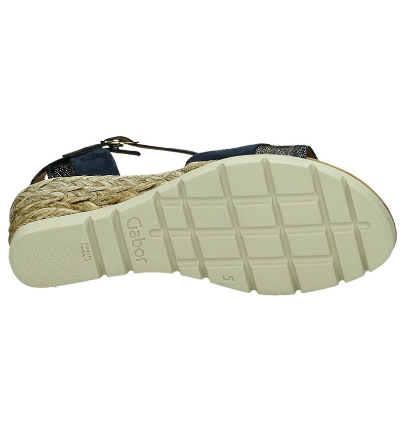 Sandalen met Sleehak Donkerblauw Gabor Comfort, , pdp