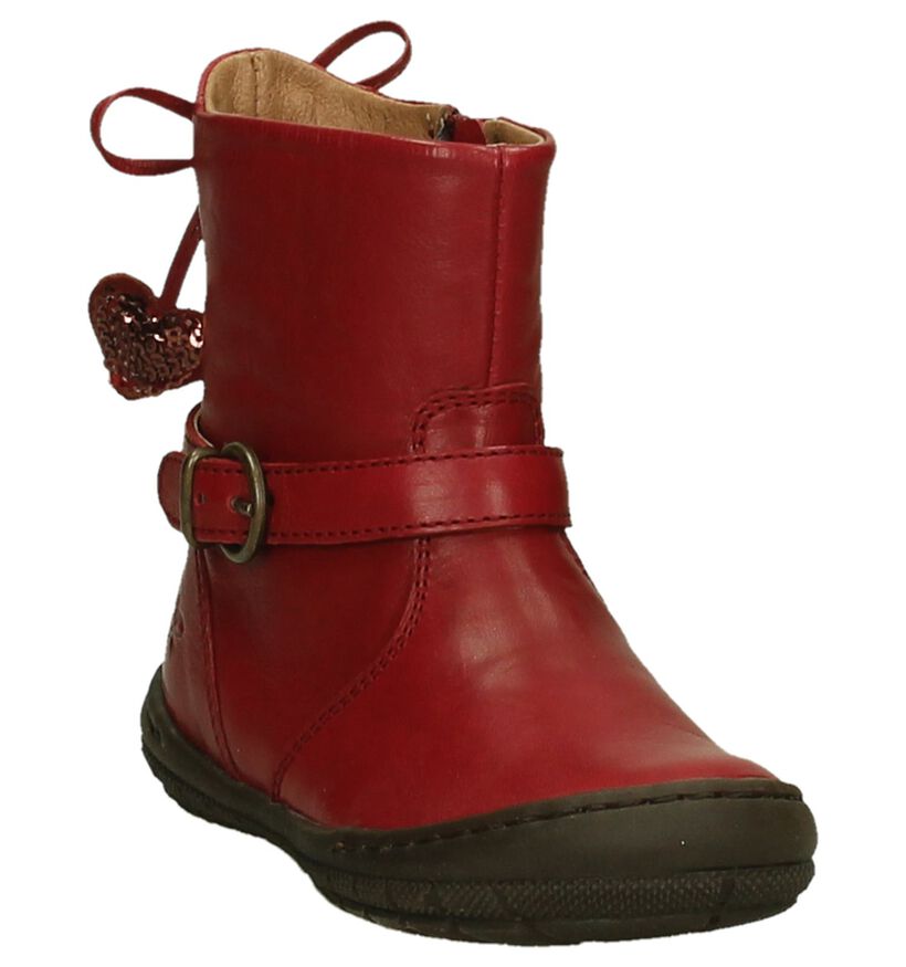 FR by Romagnoli Bottes basses en Bordeaux en cuir (202011)