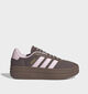 adidas VL Court Bold BruineC/Roze Sneakers voor dames (375338) - geschikt voor steunzolen
