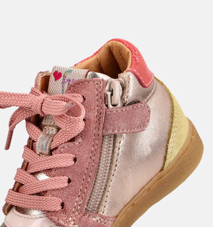 FR by Romagnoli Baskets pour b&eacute;b&eacute; en Rose pour filles (380635) - pour semelles orthop&eacute;diques