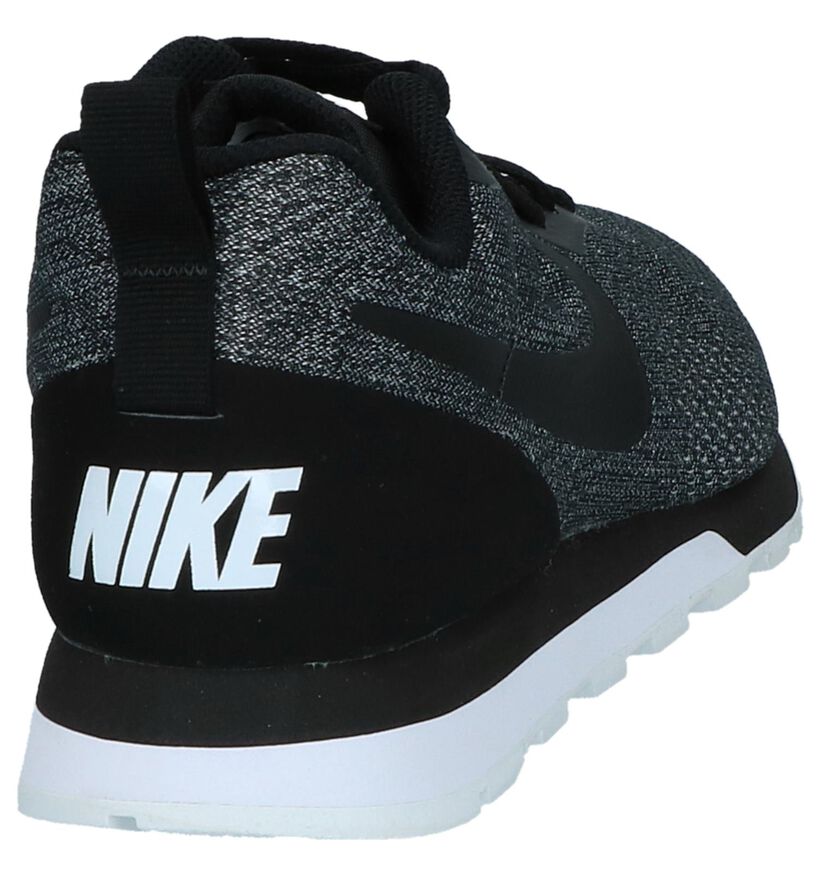 Zwarte Sneakers Nike MD Runner 2 ENG Mesh in stof (218313)
