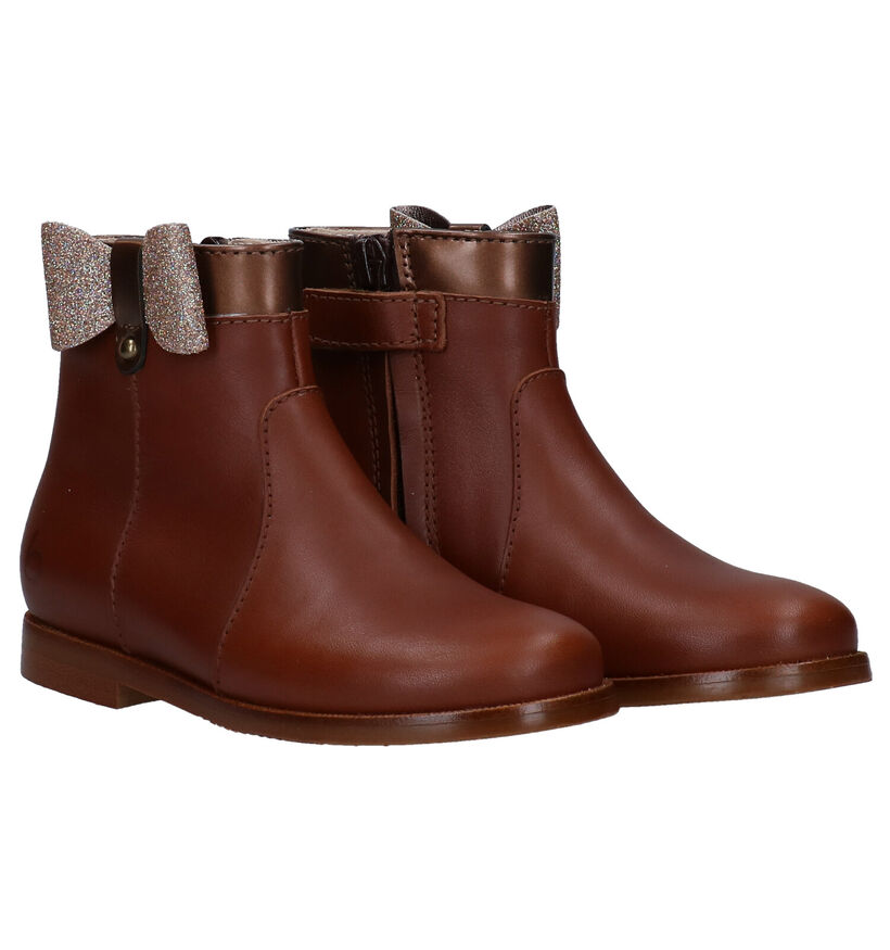 Beberlis Bottes courtes en Cognac en cuir (281119)