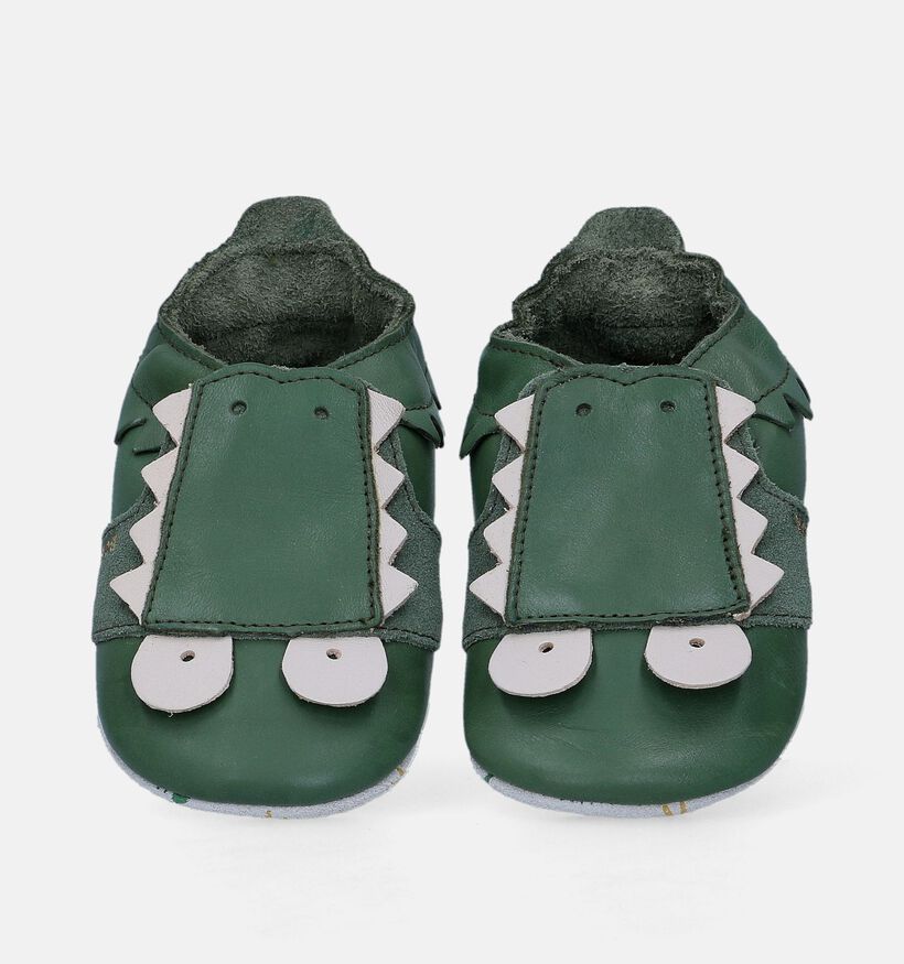 Bobux Snap Chaussons en Vert pour garçons, filles (330699)