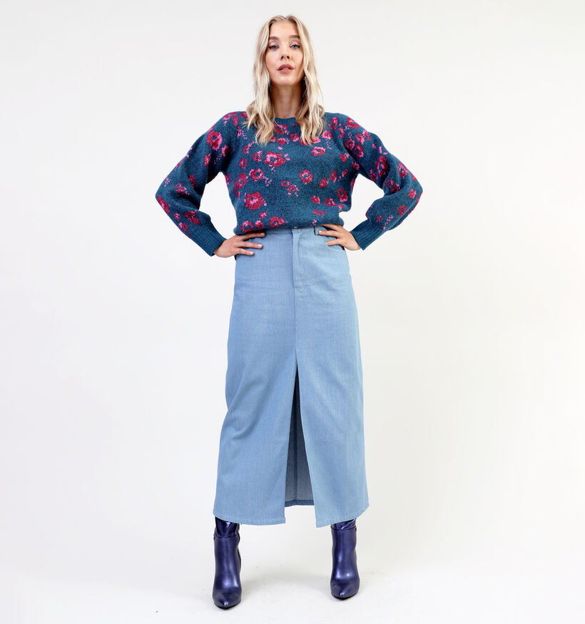 Pieces Asta Blauwe Maxi rok voor dames (336413)