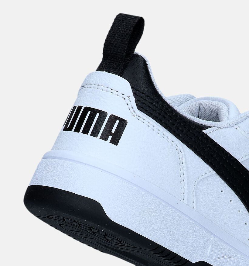 Puma Rebound v6 lo Baskets en Blanc pour filles, garçons (334481) - pour semelles orthopédiques