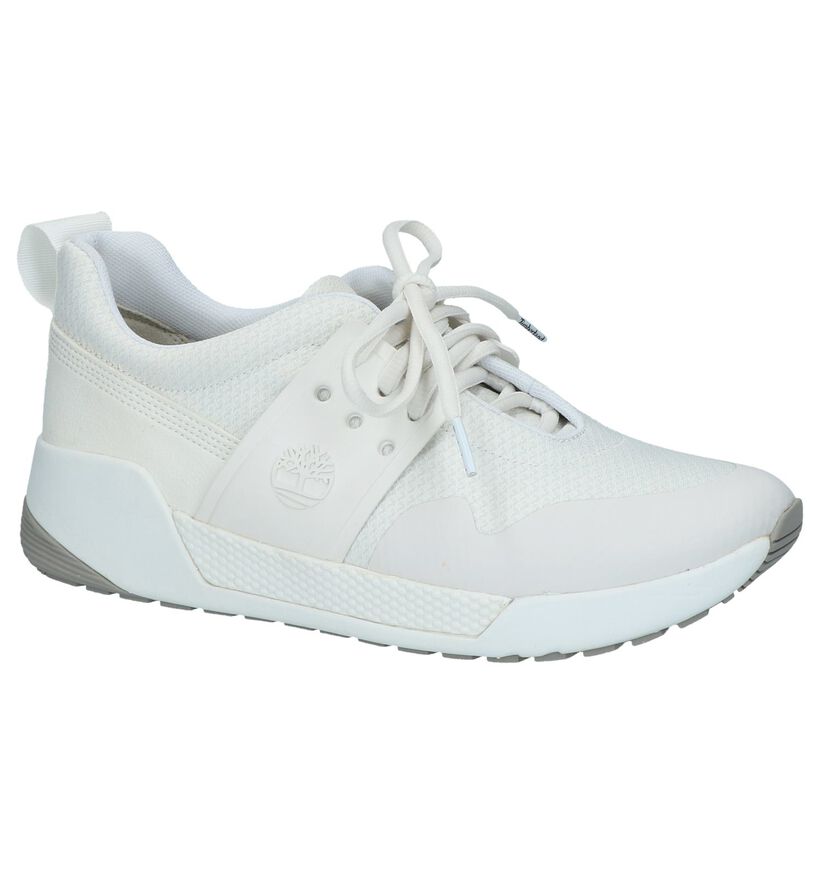 Timberland Kiri New Lace Oxford Witte Sneakers in stof (212237)