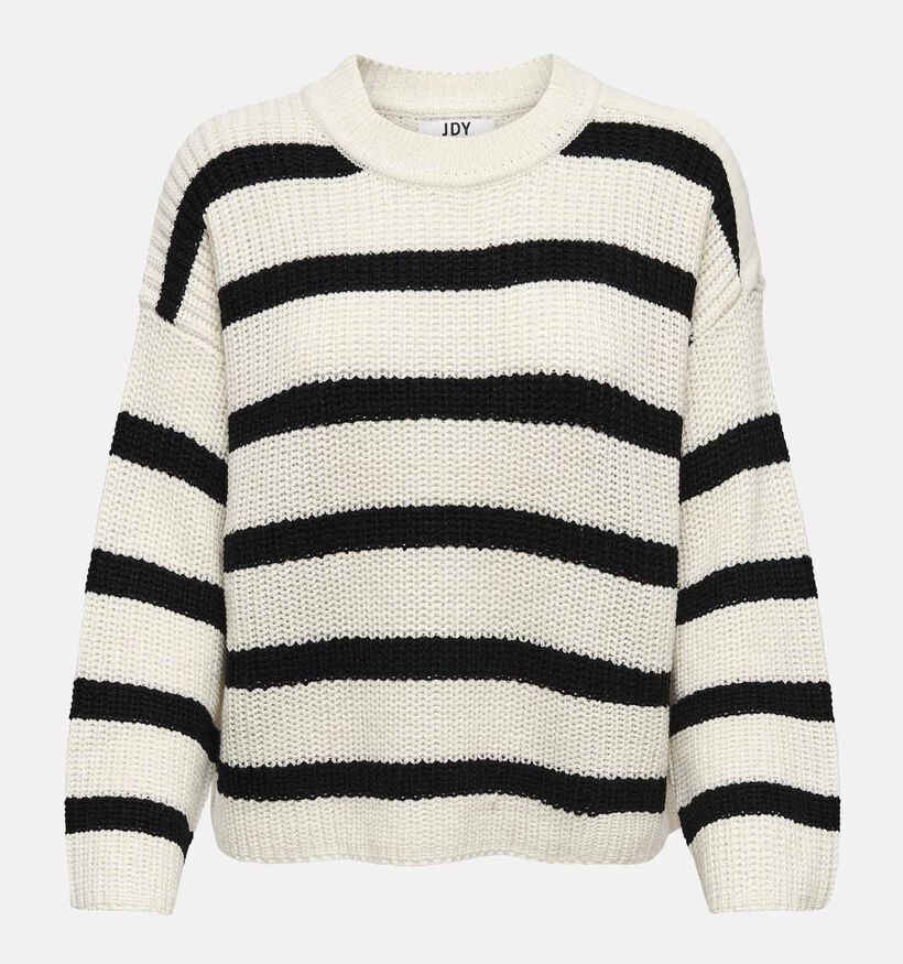 JDY Justy Pull rayé en Orange pour femmes (335419)