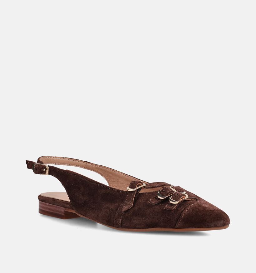 Tango Duna 4 Donkerbruine Slingback Ballerina's voor dames (375548)