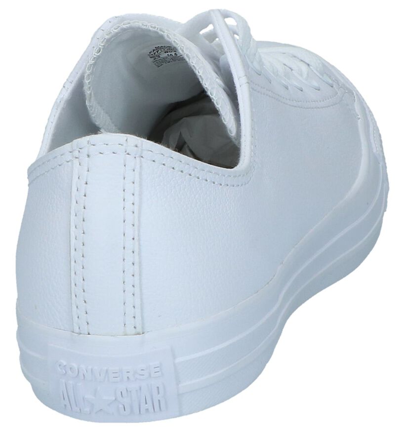 Converse Chuck Taylor All Star Baskets basses en Blanc en cuir (238398)