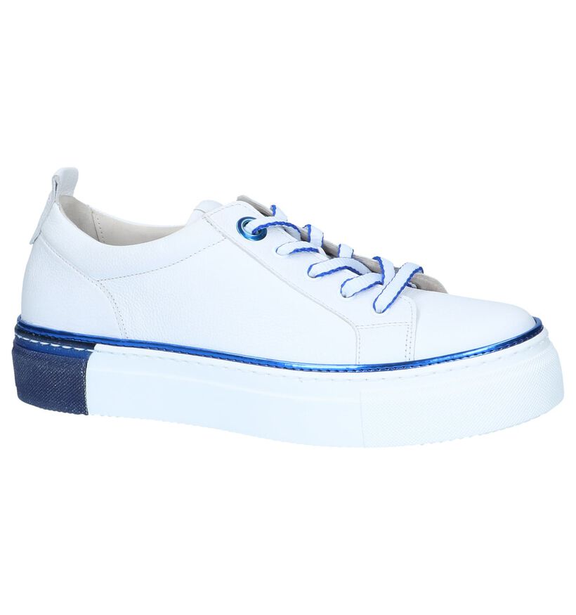 Witte Veterschoenen Gabor Best Fitting in leer (245392)