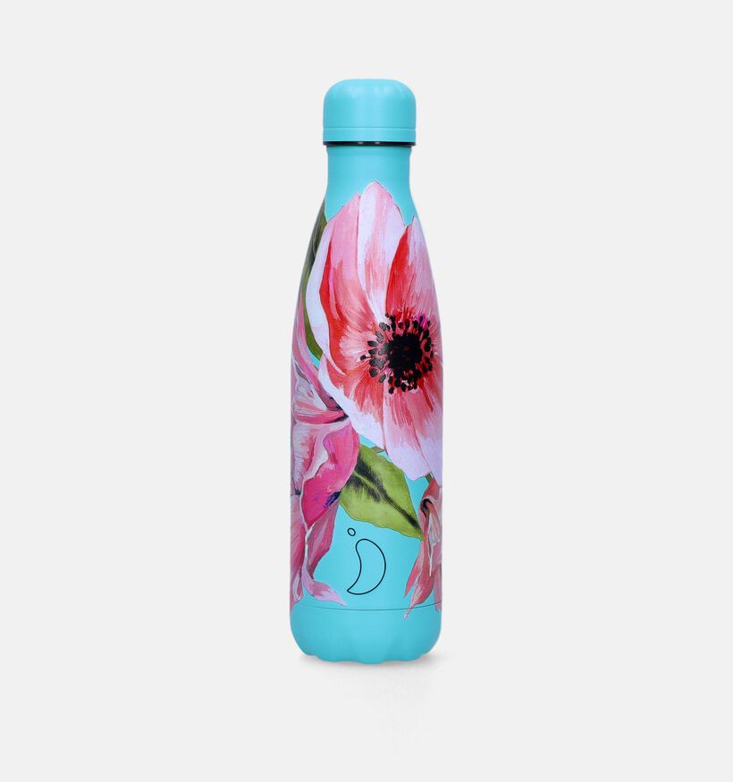 Chilly’s x Floral Anemone Floral Turquoise Drinkfles 500ml voor dames, meisjes (348988)