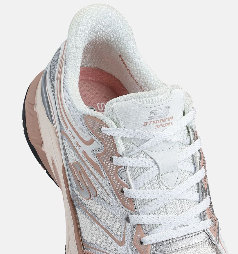 Skechers Stamina Sport Witte/Roze Sportschoenen voor dames (371254)