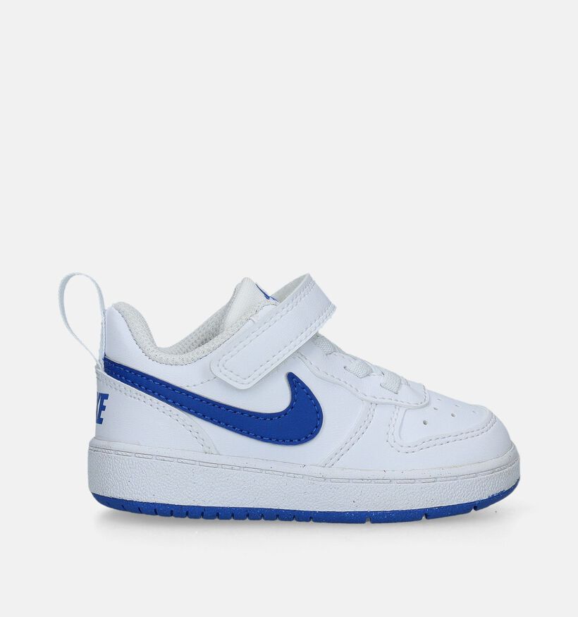Nike Court Borough Witte Sneakers voor jongens, meisjes (340221)