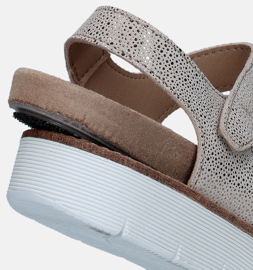 Solemade Nora Sandales pour semelles orthop&eacute;diques en Beige pour femmes (339715) - pour semelles orthop&eacute;diques