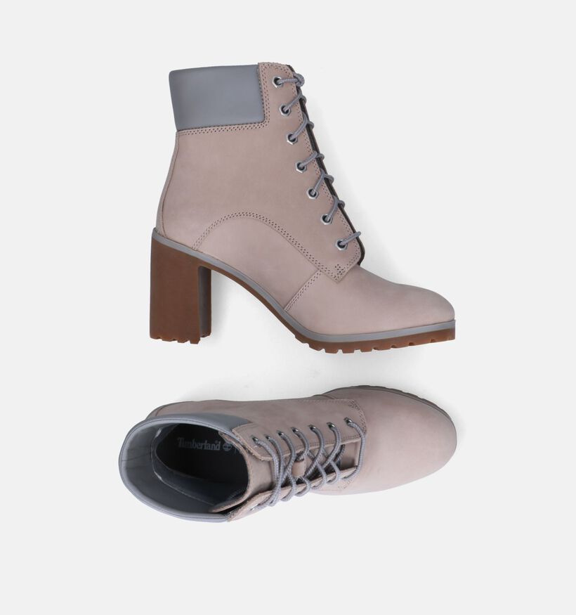 Timberland Allington 6IN Taupe Enkellaarzen voor dames (313454)