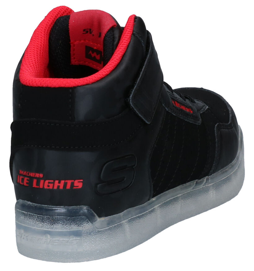 Skechers Ice Lights Ultra Zwarte Sneakers in kunstleer (294011)