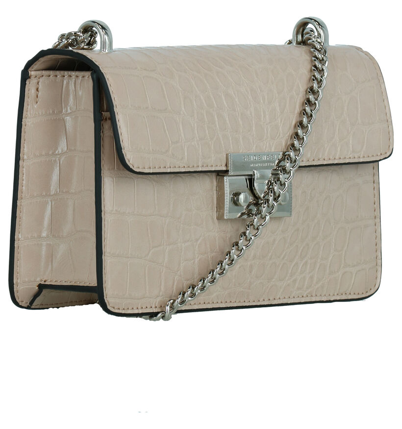 Seidenfelt Pitea Beige Crossbody Tas in kunstleer (272605)