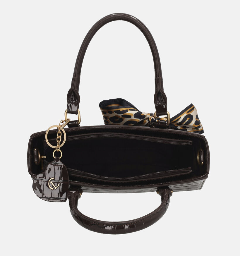 Charm London Knightsbridge Donkerbruine Handtas voor dames (374400)