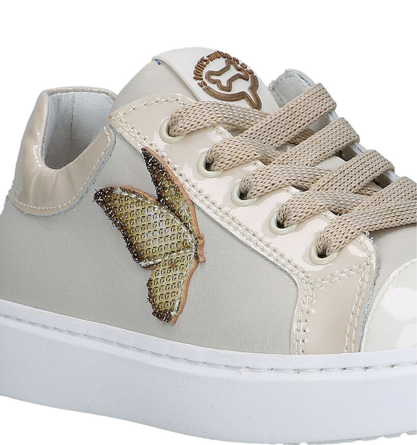 STONES and BONES Dalve Beige Sneakers voor meisjes (325910) - geschikt voor steunzolen