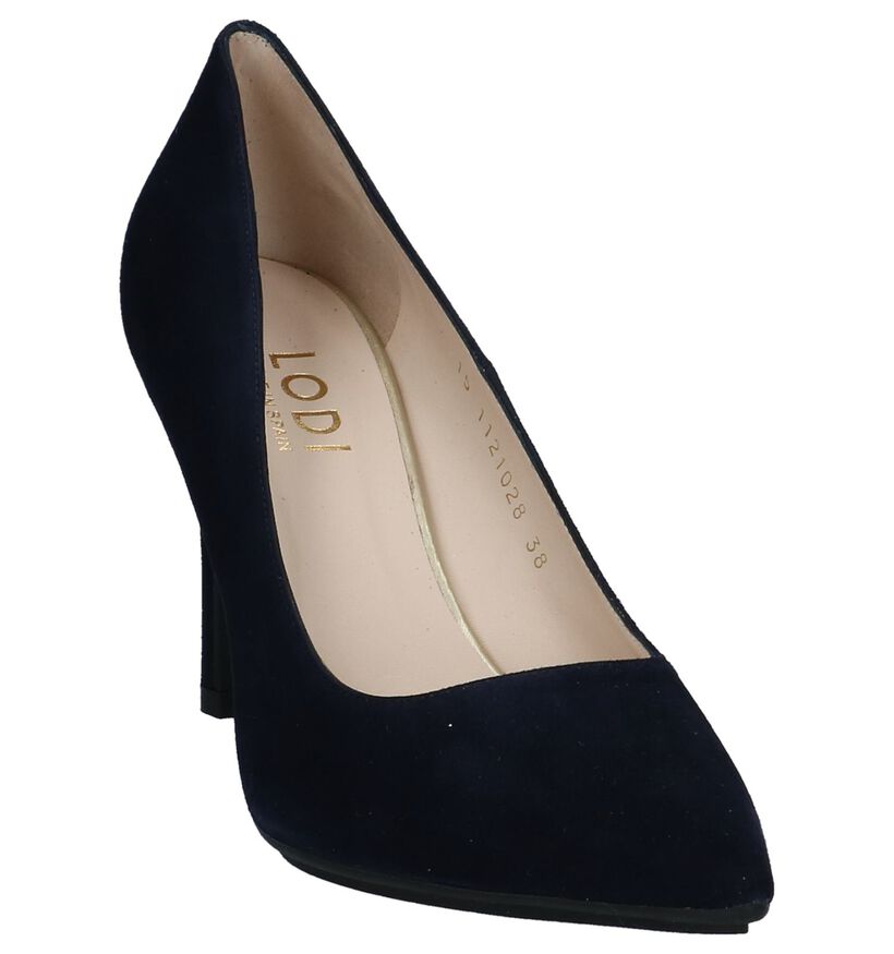 Bruine Pumps met Hoge Hak Lodi Rami in daim (232099)