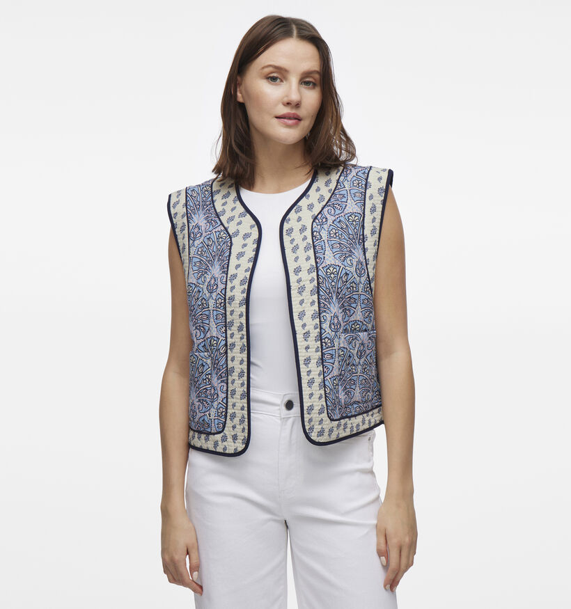 Vila Delphine Blauwe Korte bodywarmer voor dames (353036)