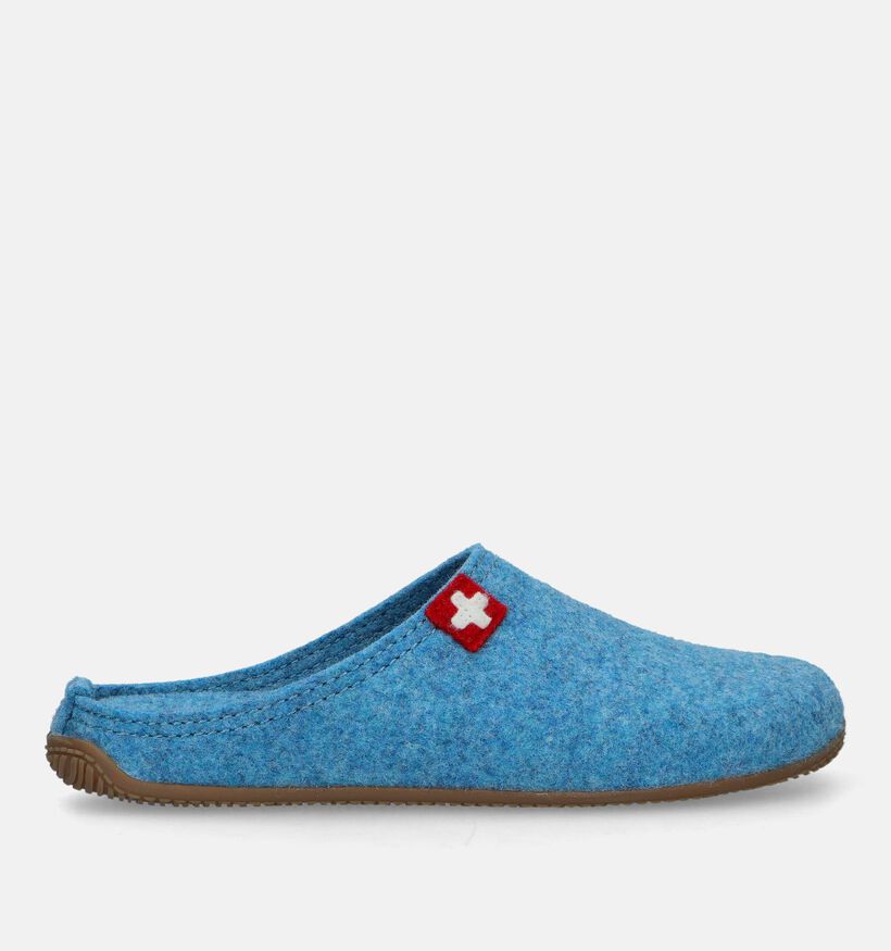 Living Kitzbühel Blauwe Pantoffels voor dames (332437) - geschikt voor steunzolen