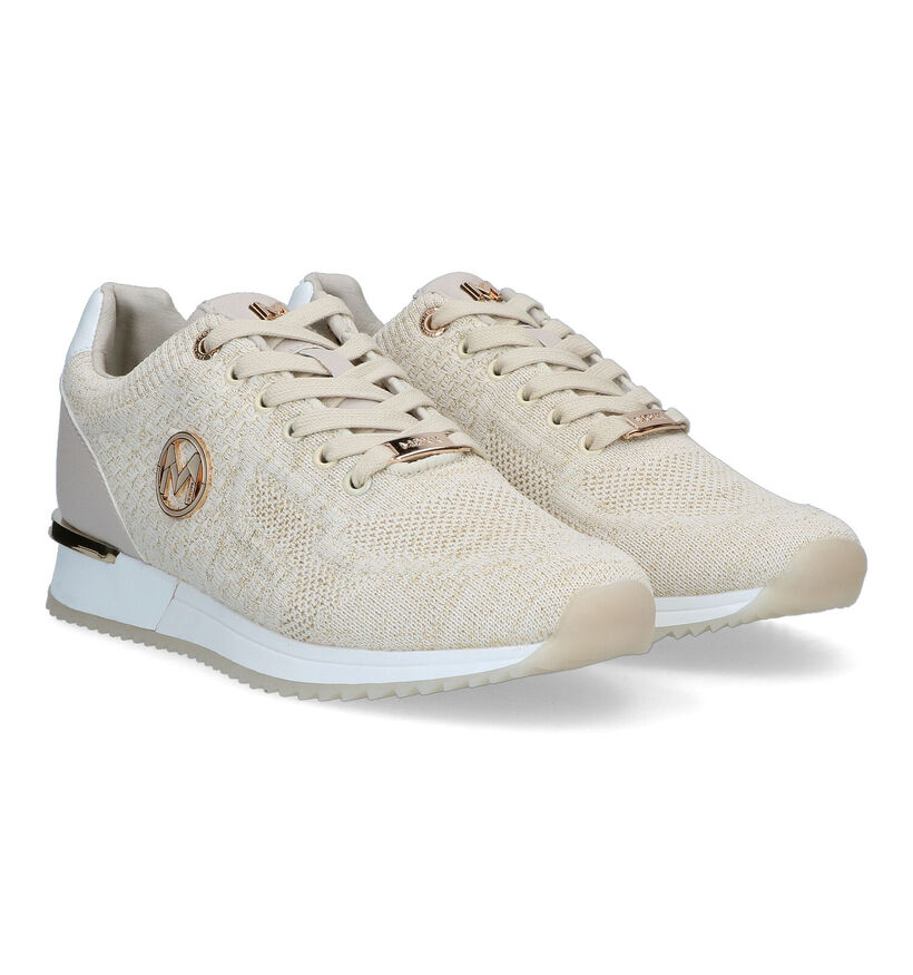 Mexx Gitte Glitter Blauwe Sneakers voor dames (337399) - geschikt voor steunzolen