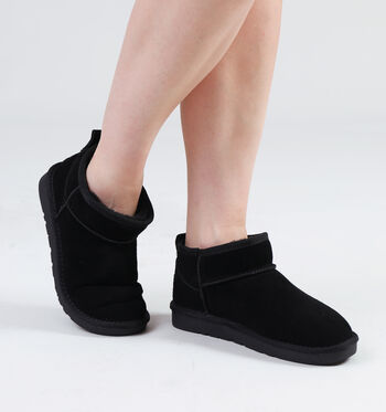 Laurent David Boots Noir/Beige/Cognac