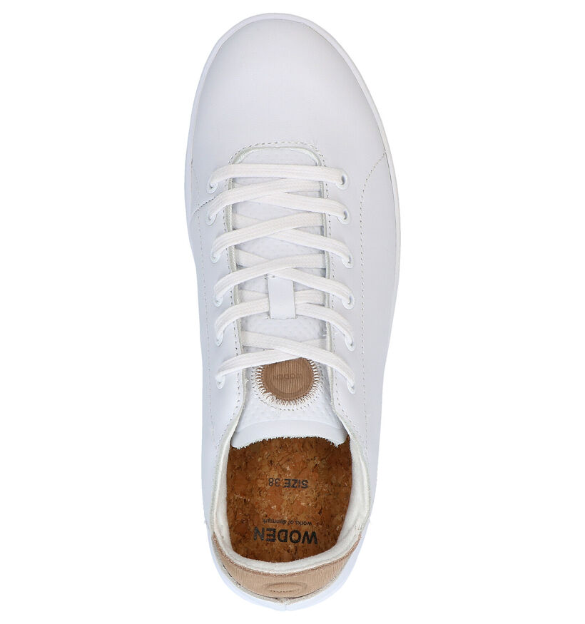 Woden Jane Leather Witte Sneakers in leer (266515)