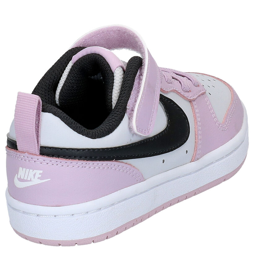 Nike Court Borough Low Baskets en Blanc pour filles, garçons (302140)