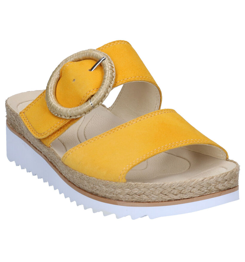 Gabor Best Fitting Blauwe Muiltjes in daim (288061)