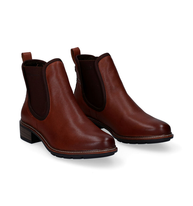 Tamaris Touch it Cognac Chelsea Boots in kunststof (297166)