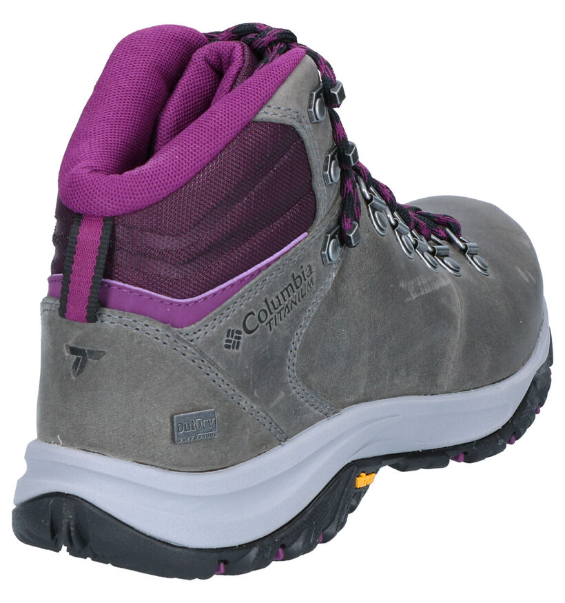 Columbia Titanium OutDry Grijze Wandelschoenen in nubuck (252821)