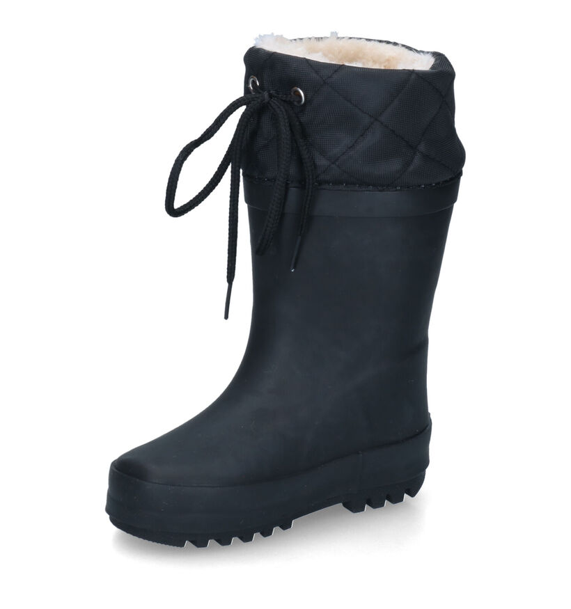 Xplor Rainboot Collar Fur Zwarte Regenlaarzen voor jongens, meisjes (326387) - geschikt voor steunzolen