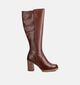 Marco Tozzi Bottes hautes en Cognac pour femmes (370687)