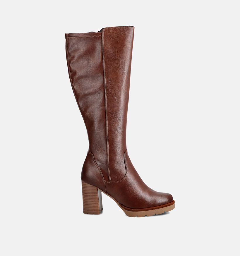 Marco Tozzi Bottes hautes en Cognac pour femmes (370687)