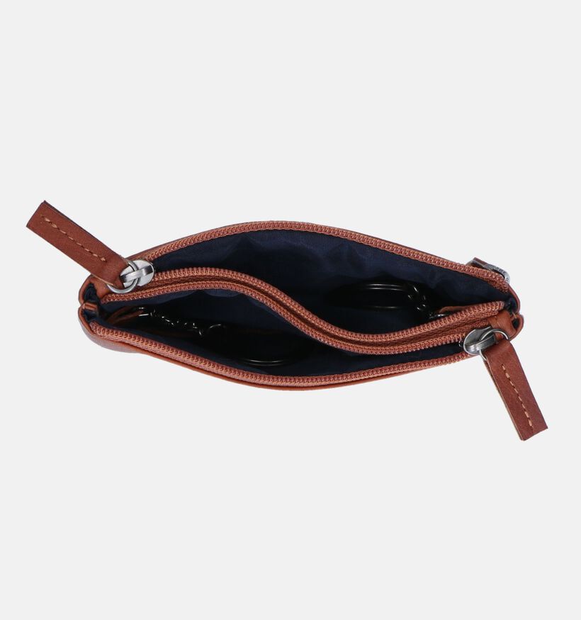 Euro-Leather Porte-monnaie en Cognac pour femmes (353567)