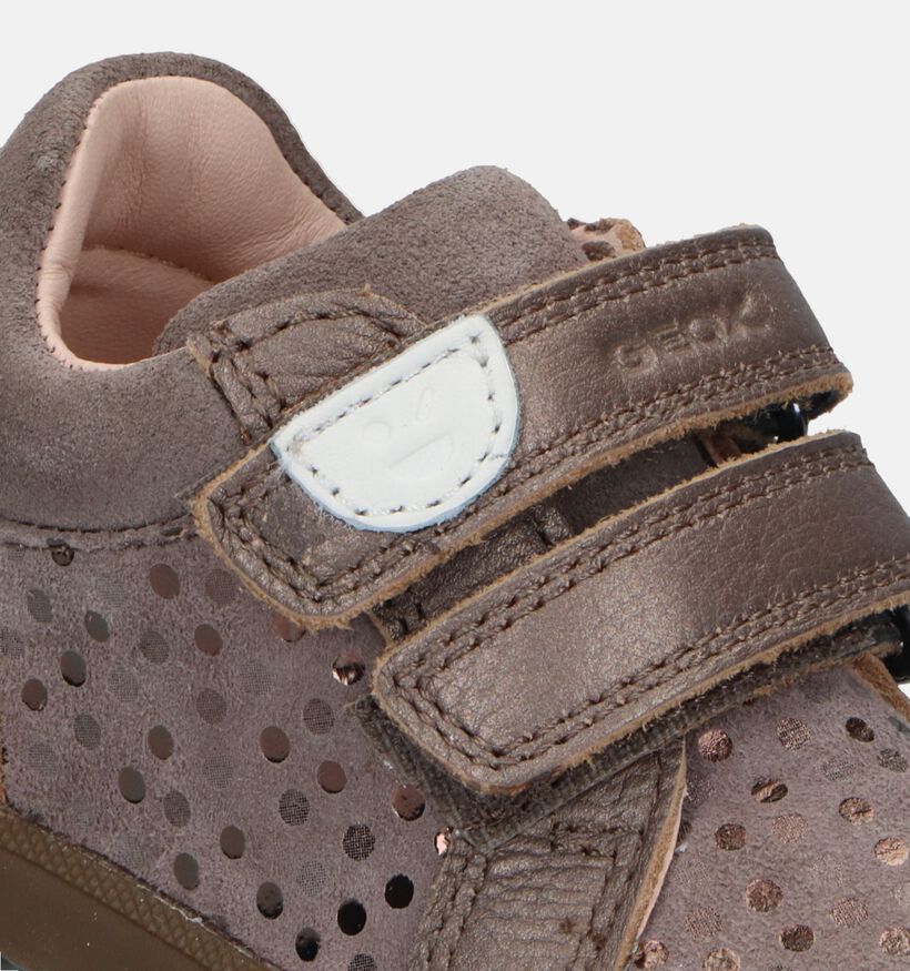 Geox Macchia Chaussures pour bébé en Bronze pour filles (330099) - pour semelles orthopédiques