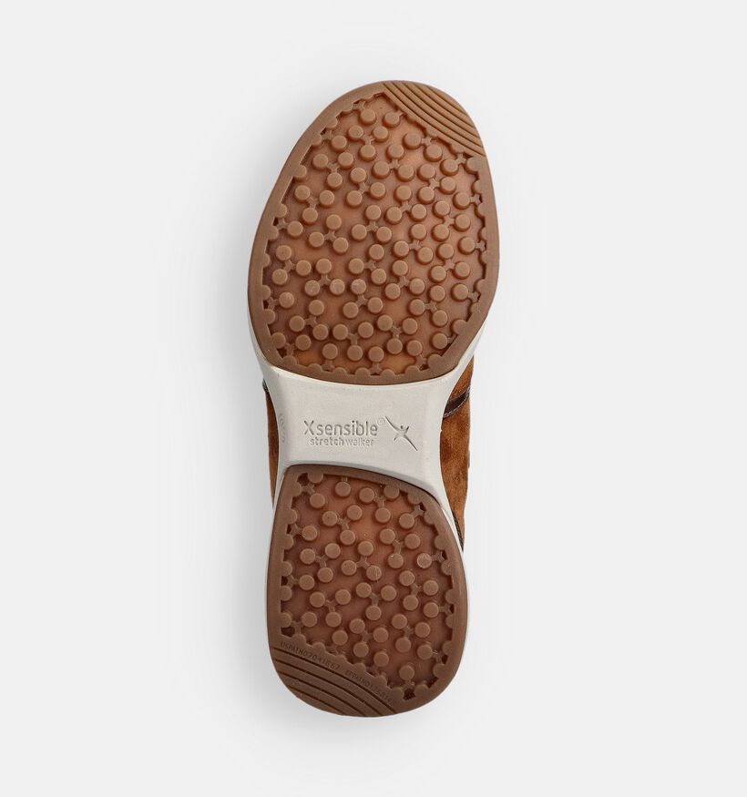 Xsensible Chaussures à lacets en Cognac pour femmes (363592) - pour semelles orthopédiques