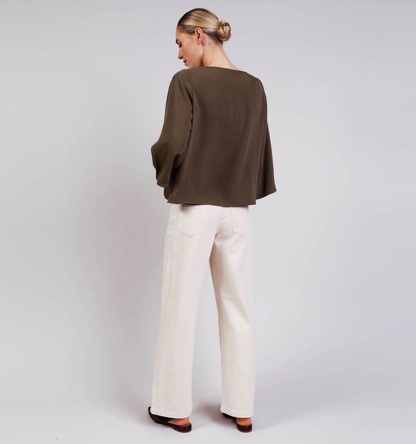 comma Kaki Blouse voor dames (372194)